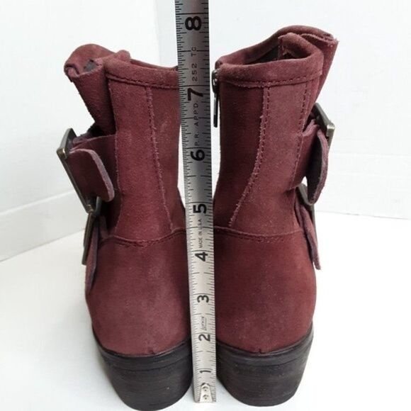 Seychelles Women's Ankle Boot size 7M Maroon Leather - Picture 10 of 11